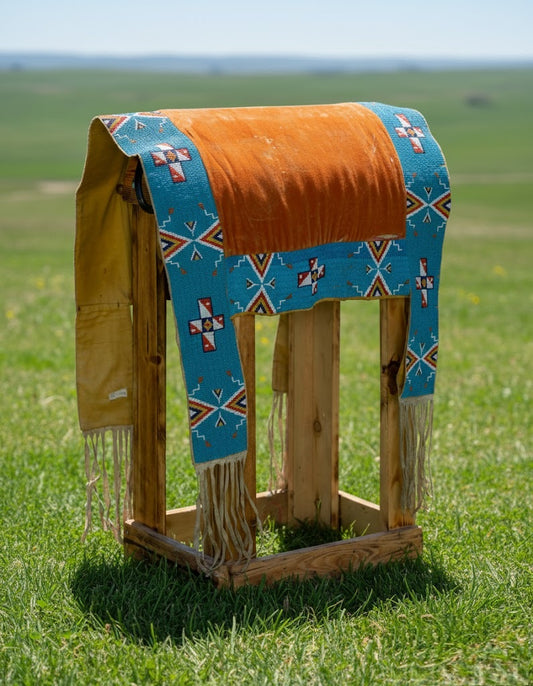 Native American Beaded Saddle Blanket