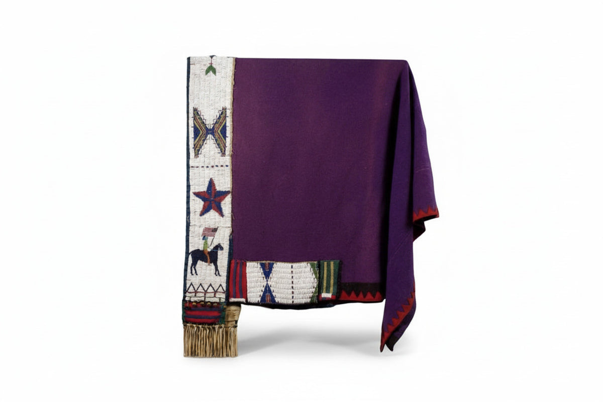 Native American Beaded Saddle Blanket