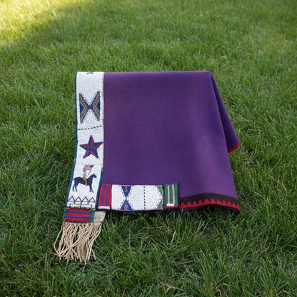 Native American Beaded Saddle Blanket