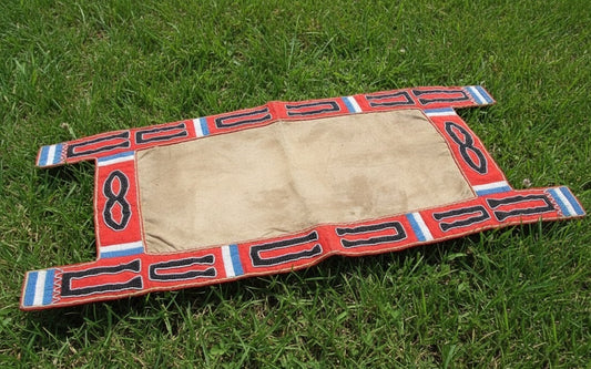 Native American Beaded Saddle Blanket