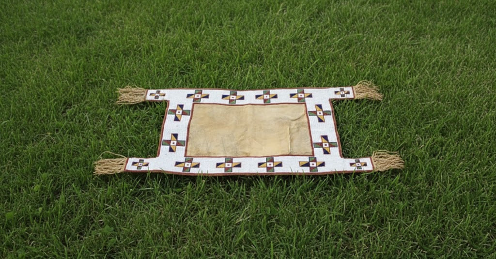 Native American Beaded Saddle Blanket