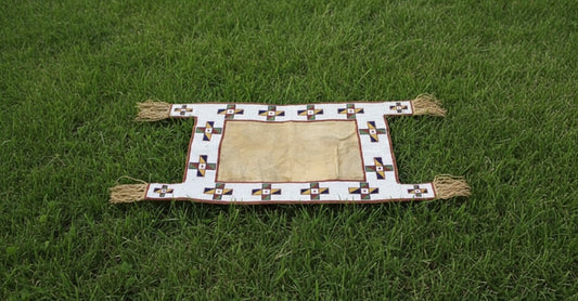 Native American Beaded Saddle Blanket