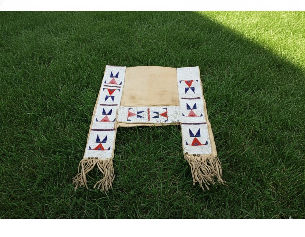 Native American Beaded Saddle Blanket