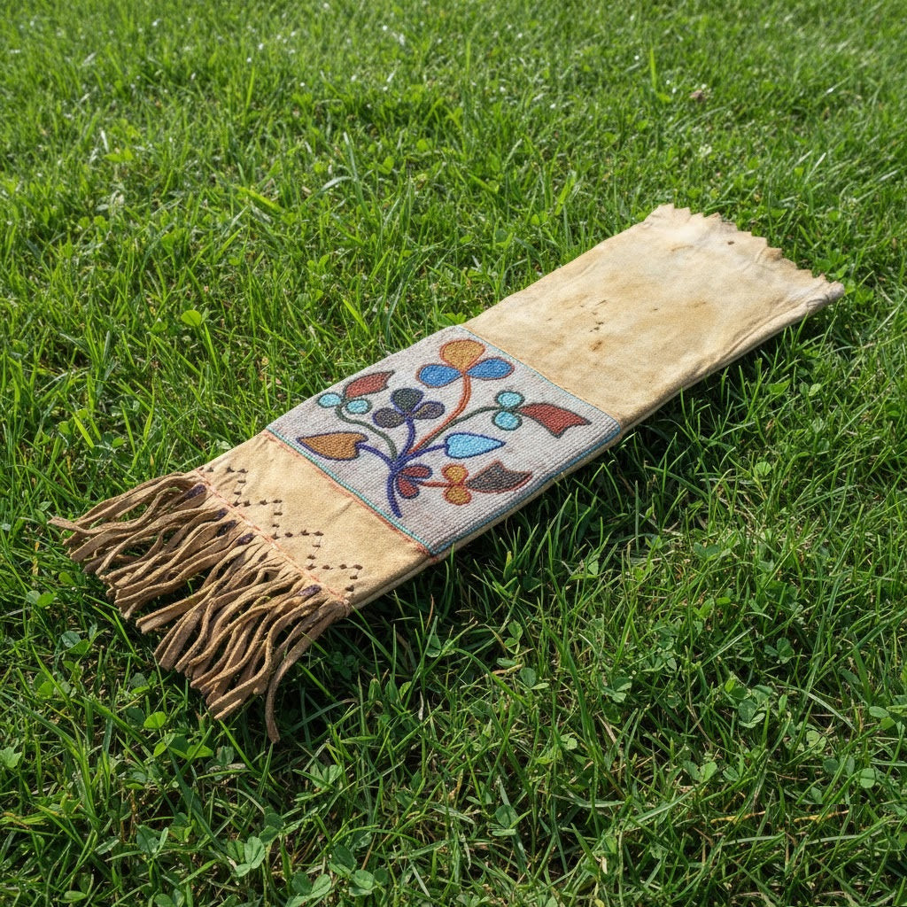 Native American Floral Beaded Bag