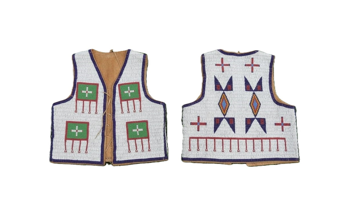 Native American Powwow Beaded Vest for Men NPV232