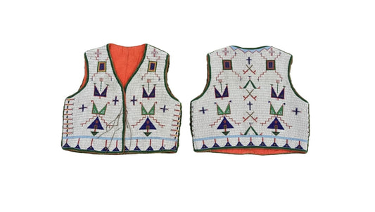 Native American Powwow Beaded Vest for Men NPV236