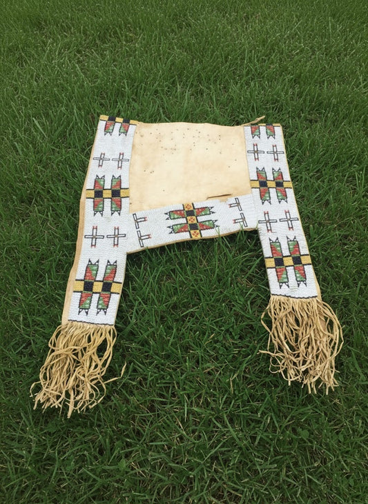 Handcrafted Native American Beaded Horse Regalia Saddle Blanket PWSD101