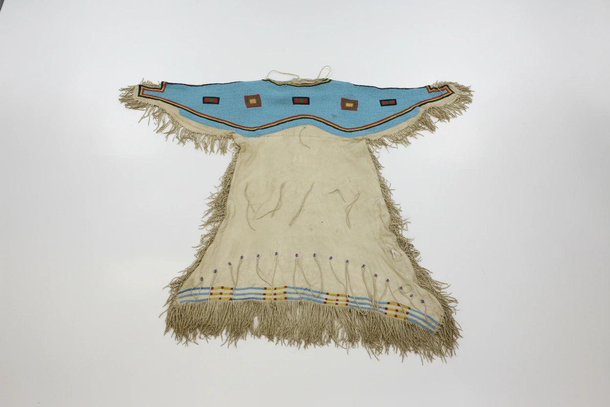 Native American Woman's Beaded Yoke Dress