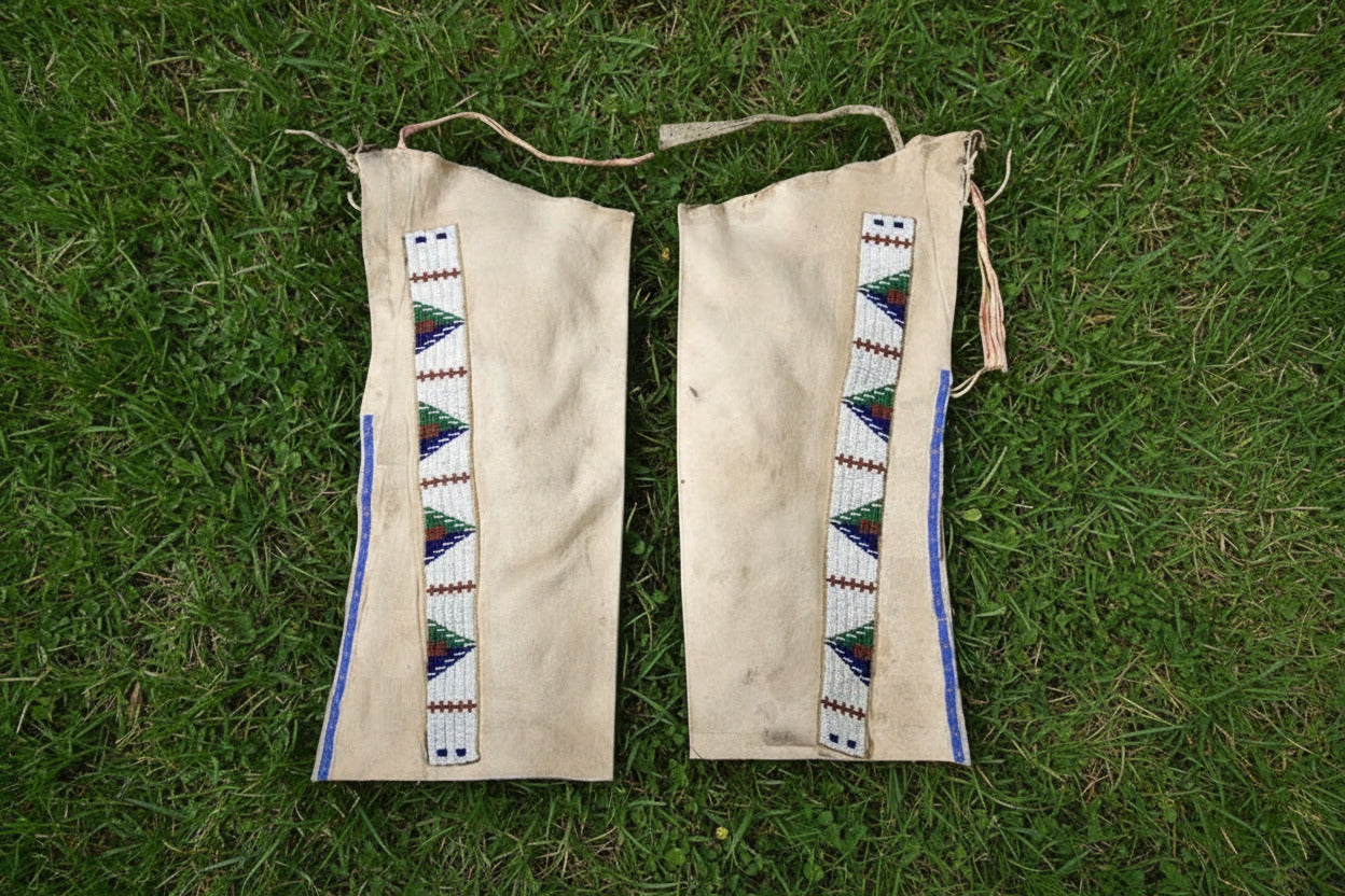 Native American Beaded Chaps for Powwow 