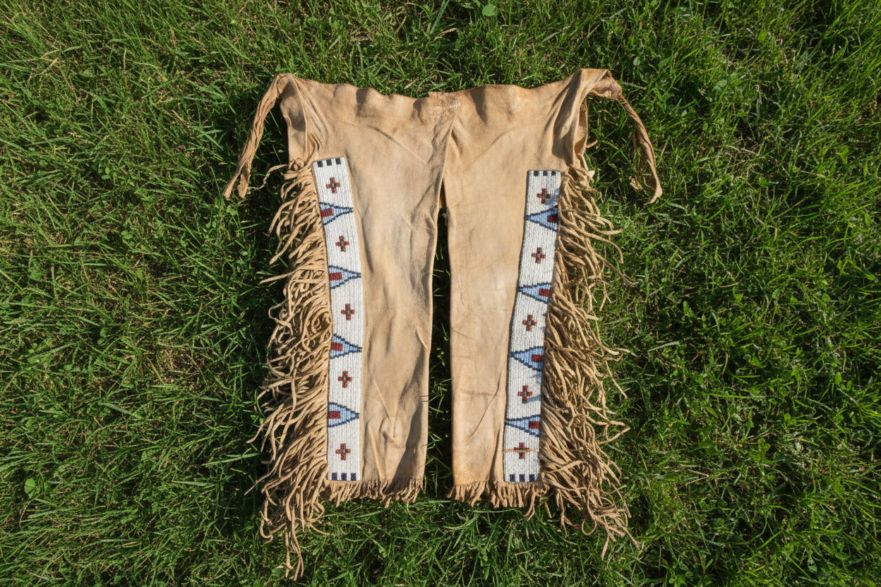 Native American Beaded Leather chaps