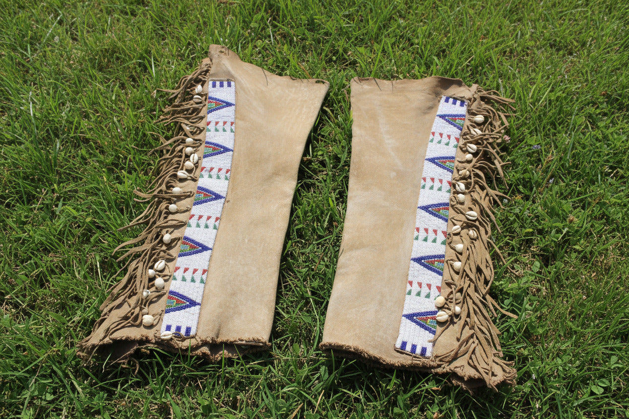 Native American Beaded Leather chaps