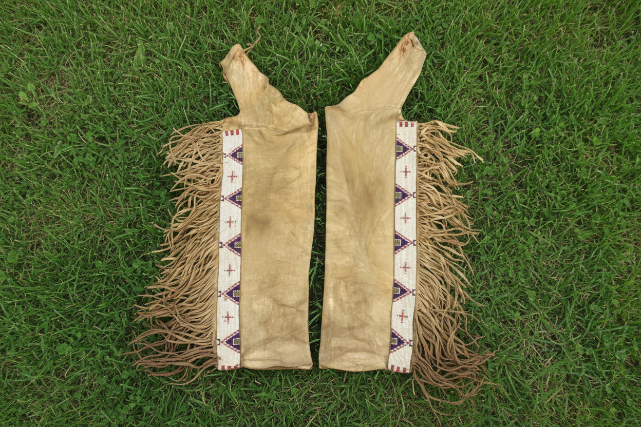 Native American Beaded Leather chaps