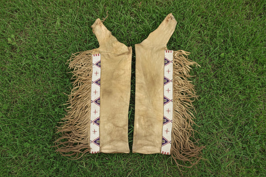 Native American Beaded Leather chaps