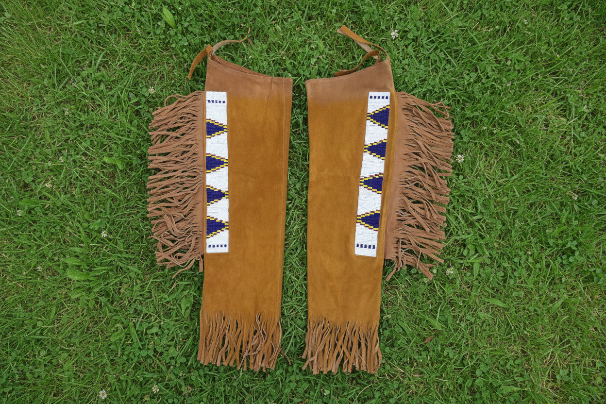 Native American Beaded Leather chaps 
