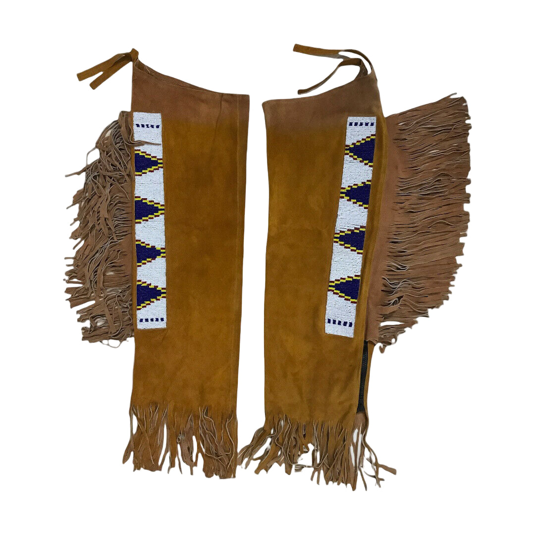 Native American Beaded Leather chaps 