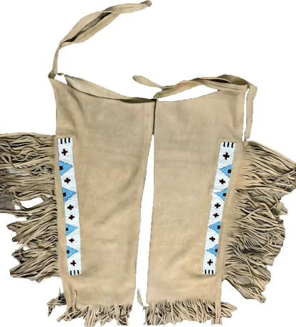 Native American Beaded Leather chaps