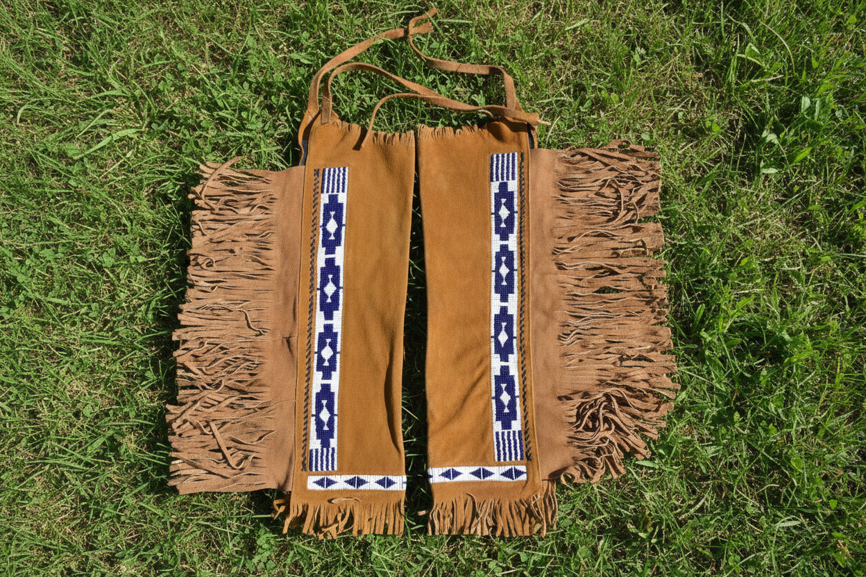 Native American Beaded Leather chaps 
