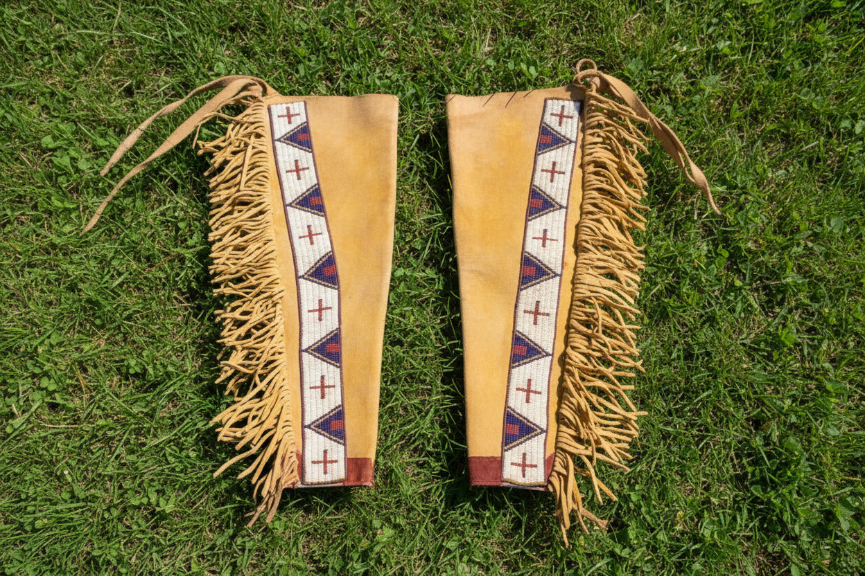 Native American Beaded Leather chaps 