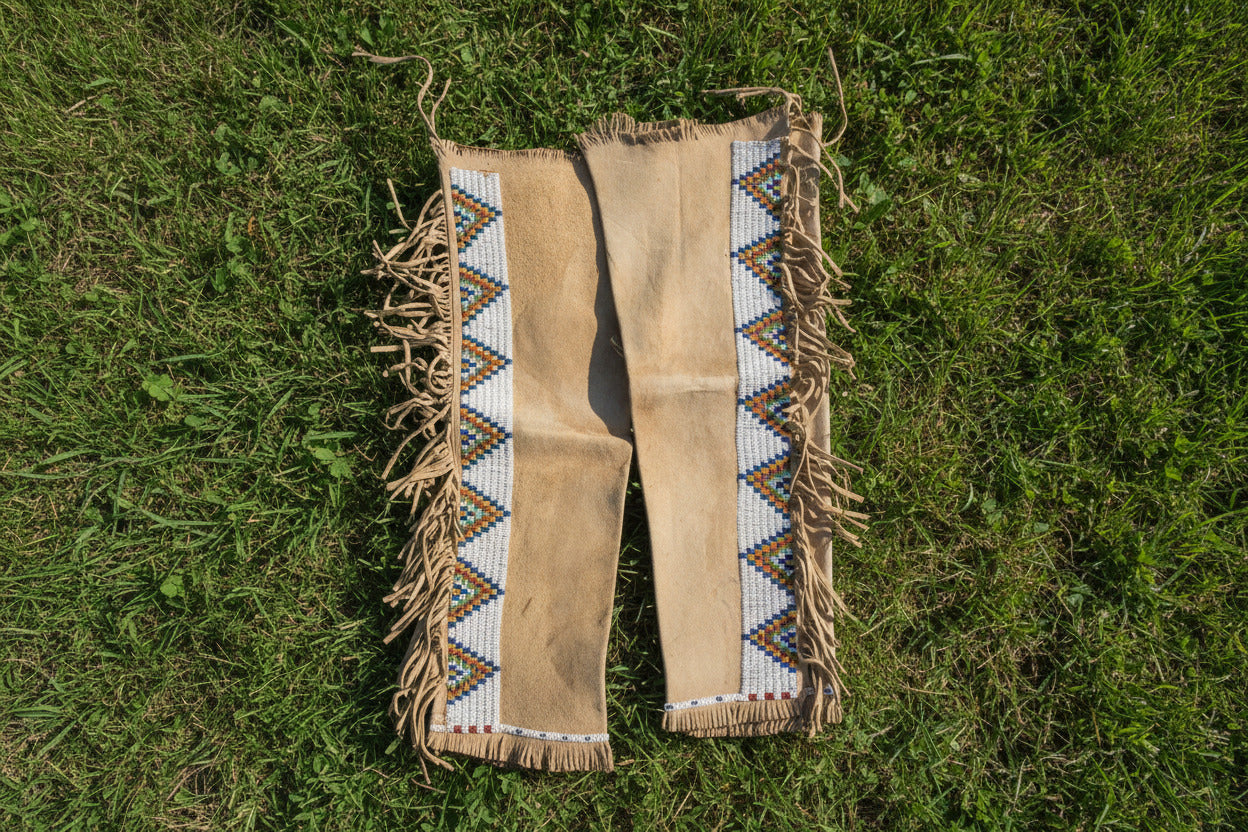 Native American Beaded Leather chaps