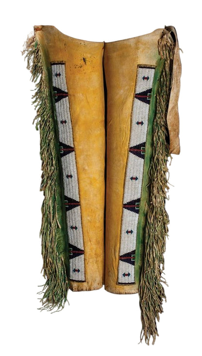 Native American Beaded Leather chaps 