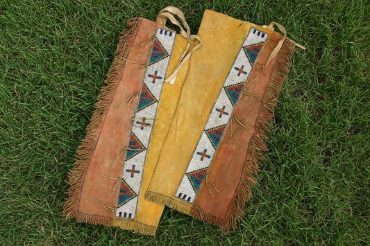 Native American Beaded Leather chaps 
