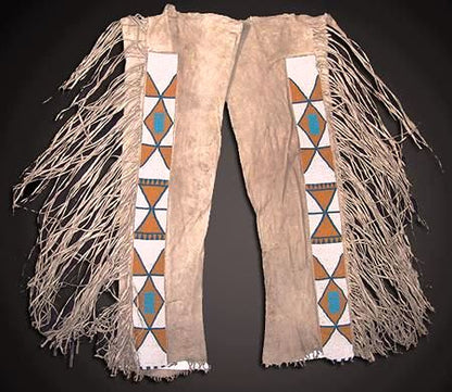 Native American Beaded Leather chaps