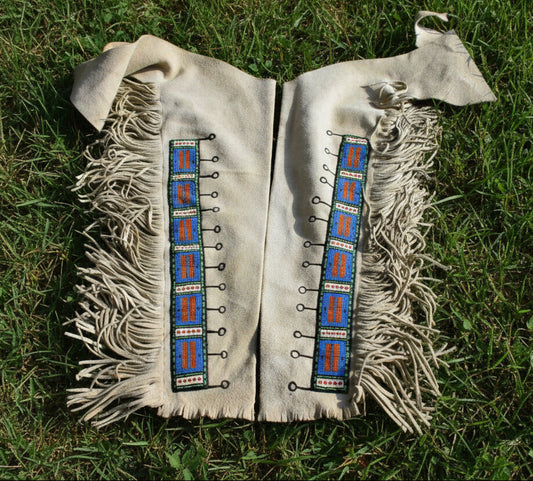 Native American Beaded Leather chaps