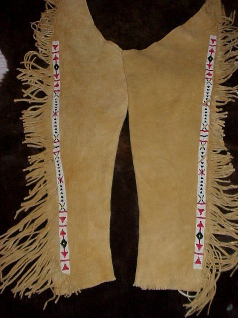 Native American Beaded Leather chaps 