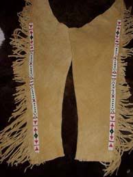 Native American Beaded Leather chaps 