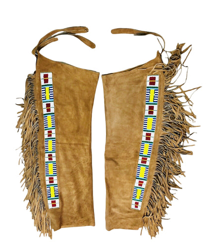Native American Beaded Leather chaps 