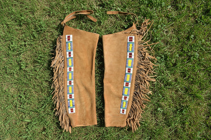 Native American Beaded Leather chaps 
