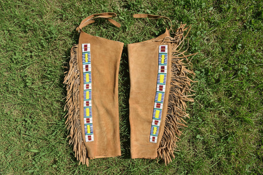 Native American Beaded Leather chaps 