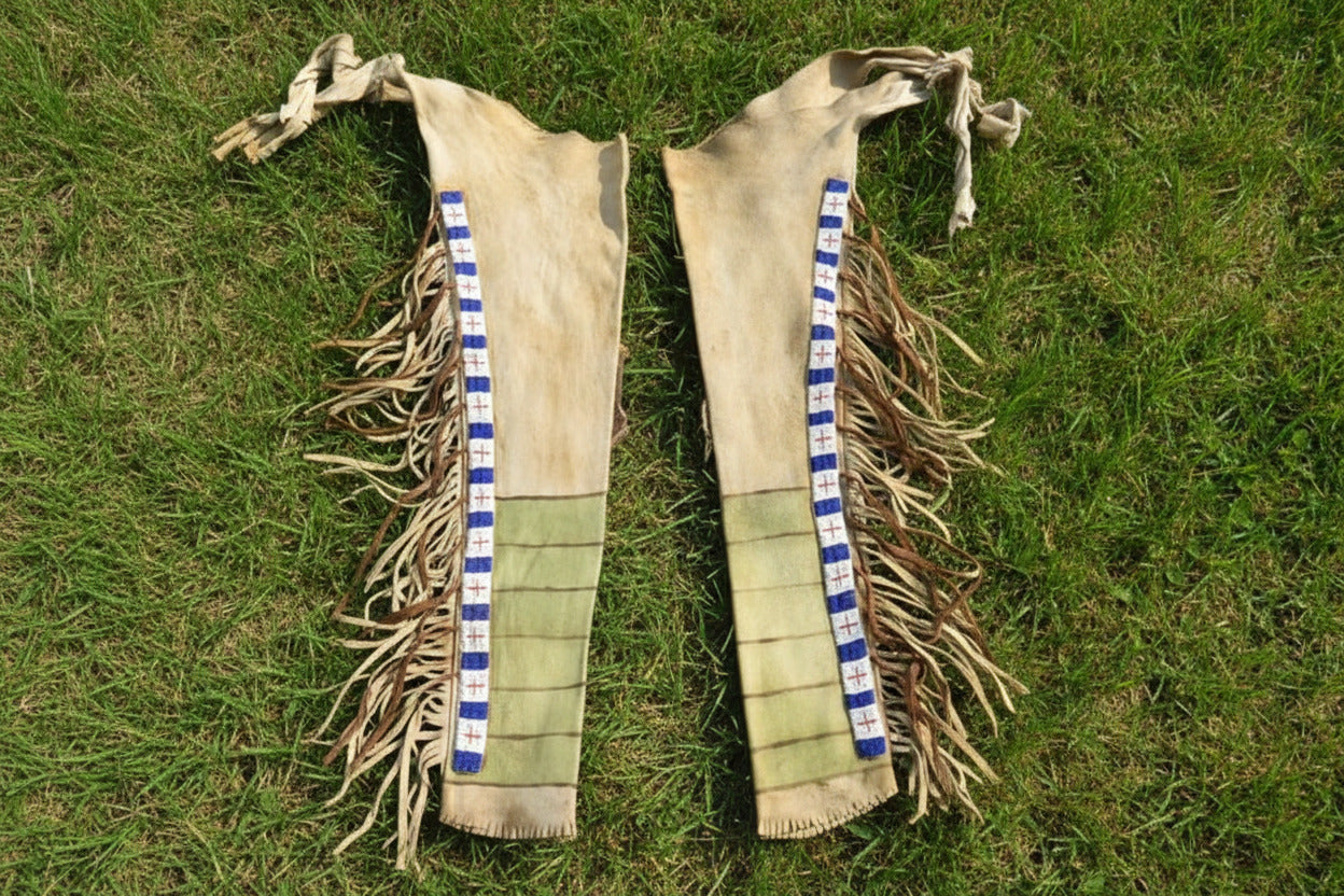 Native American Beaded Leather chaps 