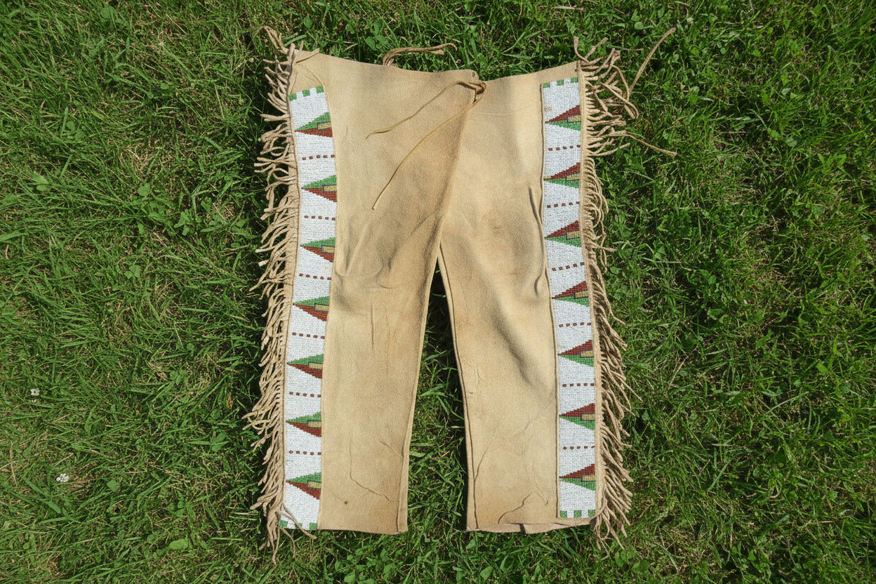Native American Beaded Leather chaps 