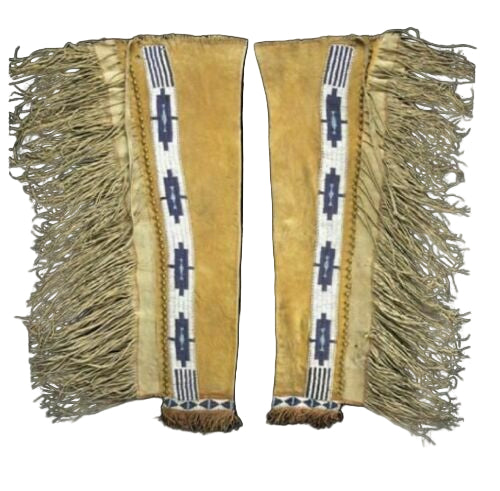 Native American Beaded Leather chaps 