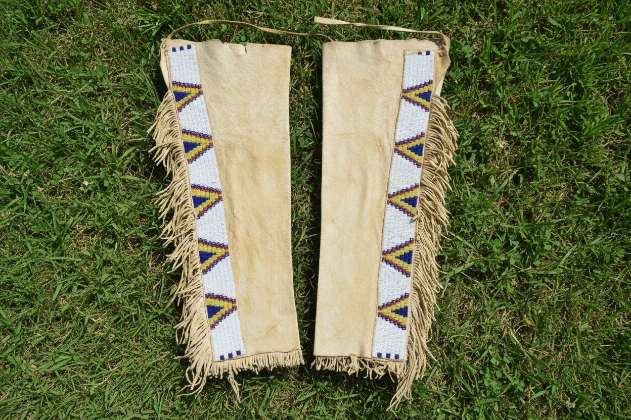 Native American Beaded Leather chaps 