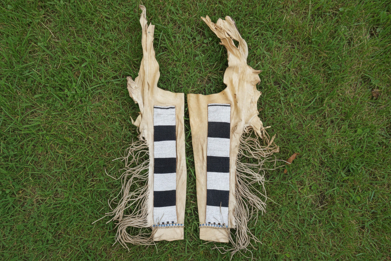 Native American Beaded Leather chaps 
