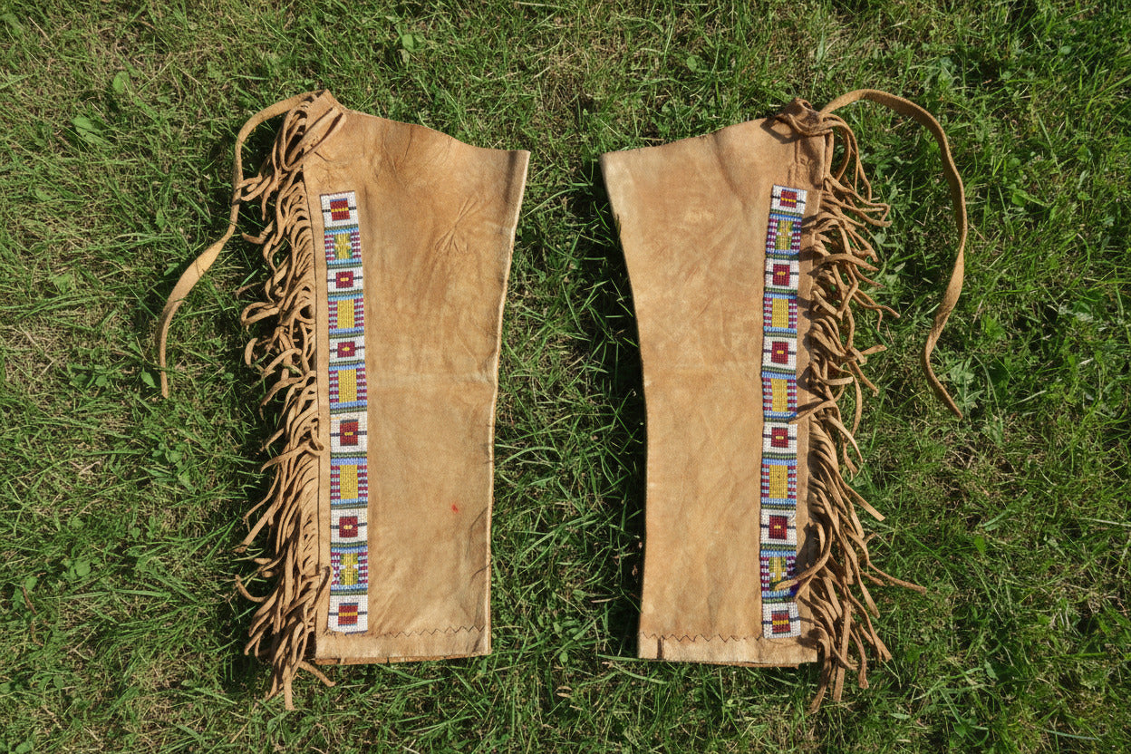 Native American Beaded Leather chaps 