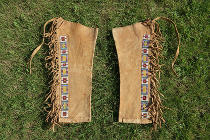 Native American Beaded Leather chaps 