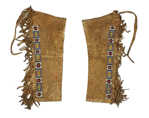 Native American Beaded Leather chaps 