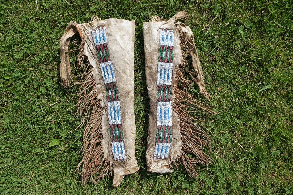 Native American Beaded Leather chaps 