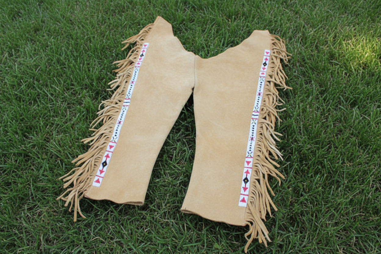 Native American Beaded Leather chaps 