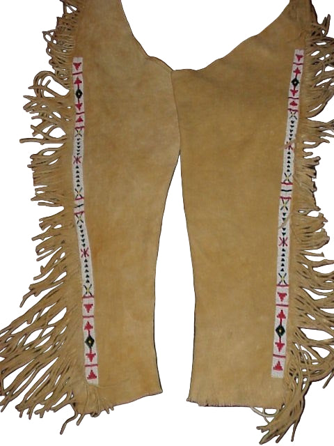Native American Beaded Leather chaps 