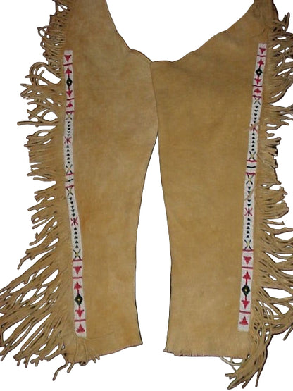 Native American Beaded Leather chaps 