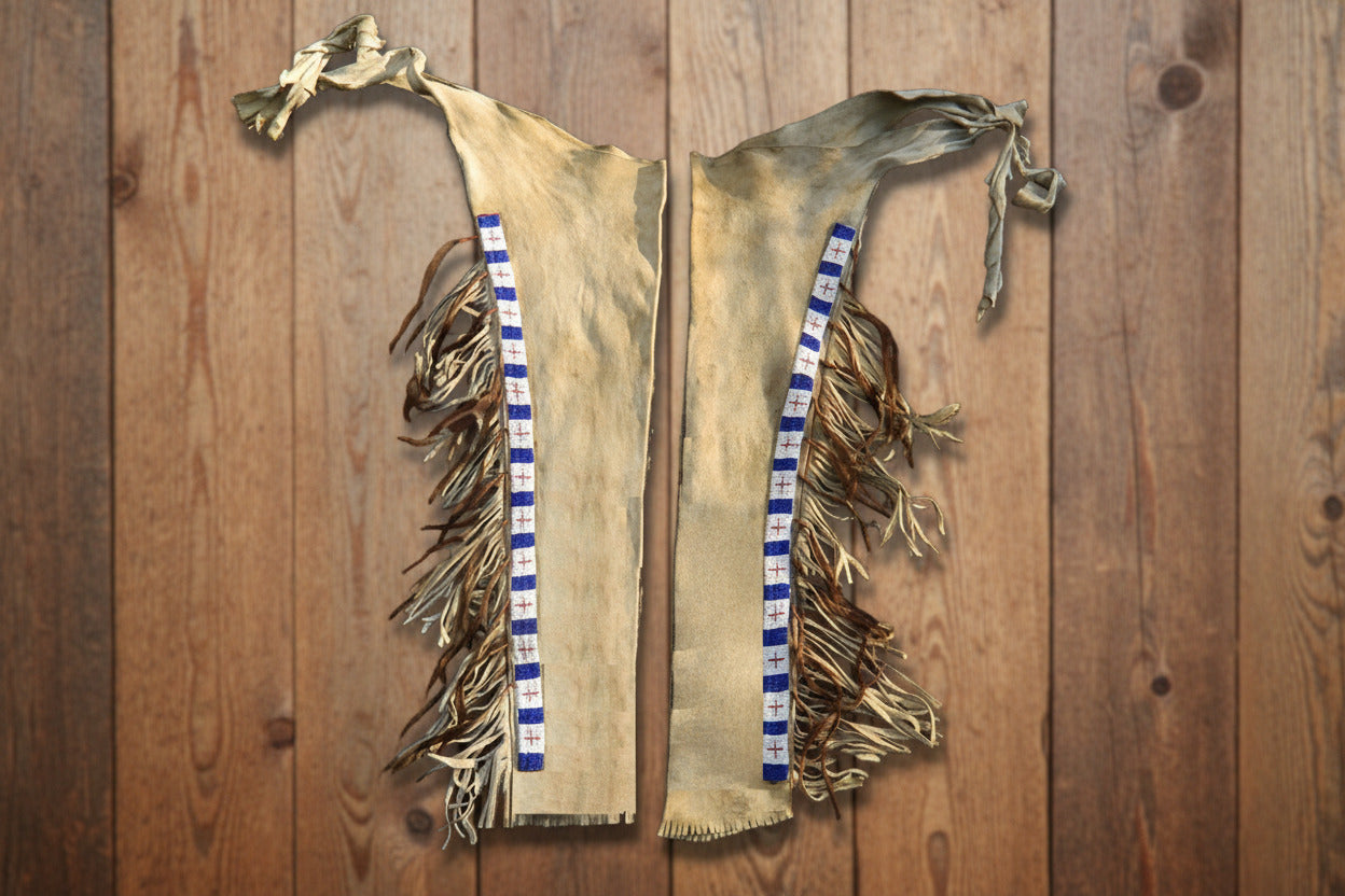 Native American Beaded Leather chaps 