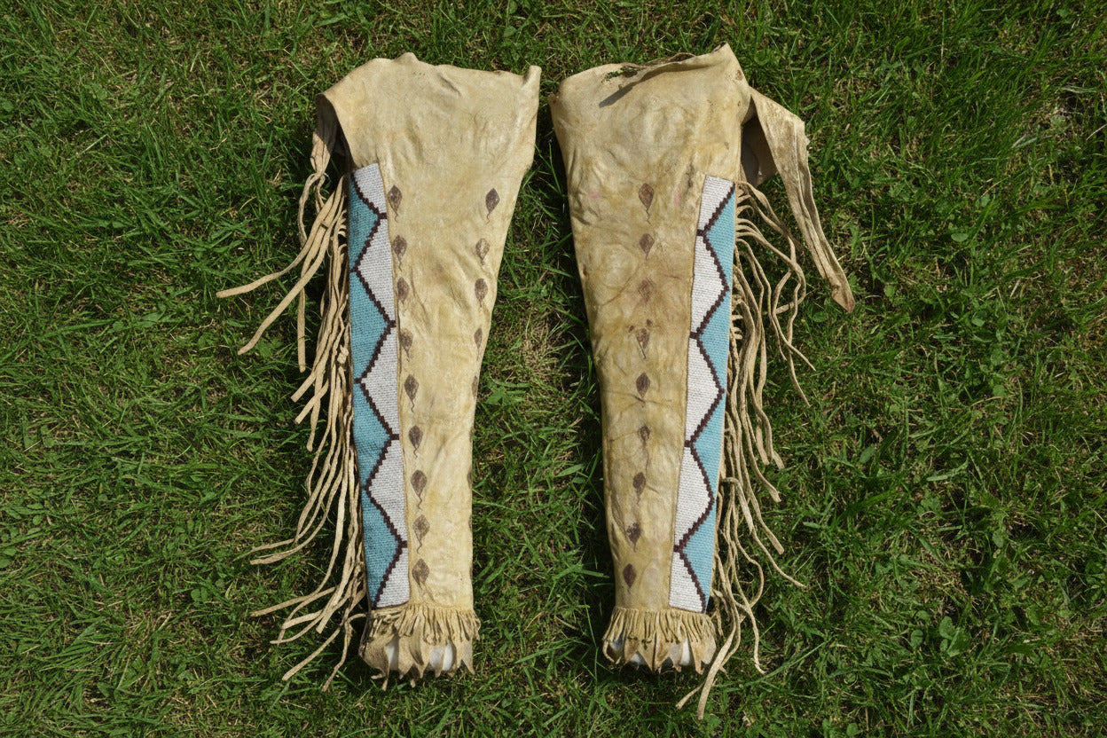 Native American Beaded Leather chaps 