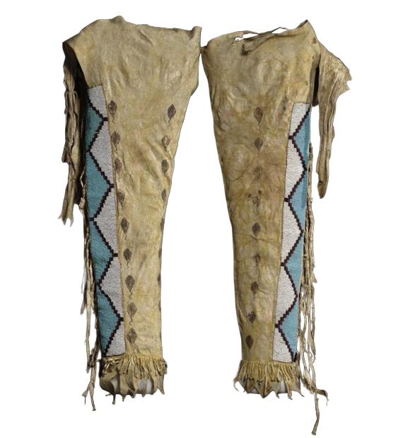 Native American Beaded Leather chaps 
