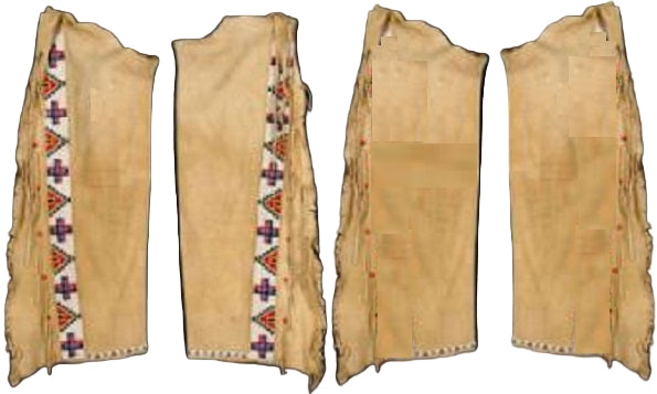 Native American Beaded Leather chaps 