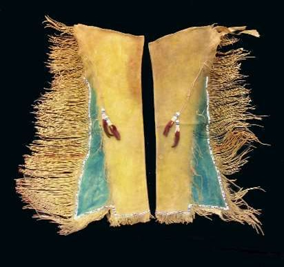 Native American Beaded Leather chaps
