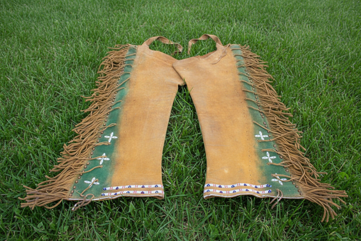 Native American Beaded Leather chaps